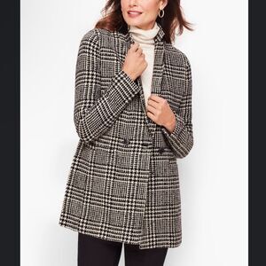Talbots houndstooth wool blazer